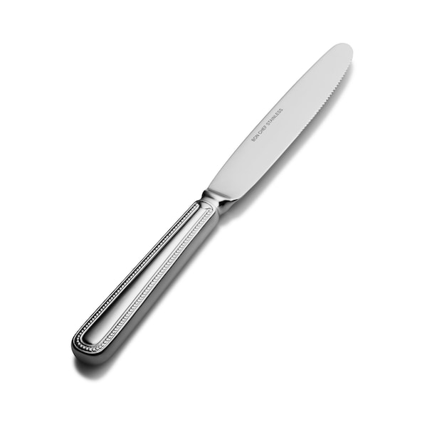 Bon Chef Bolero, Dinner Knife, Euro, Hollow Handle, Mirror Finish, 13/0, 9.67" , set of 12 - S714