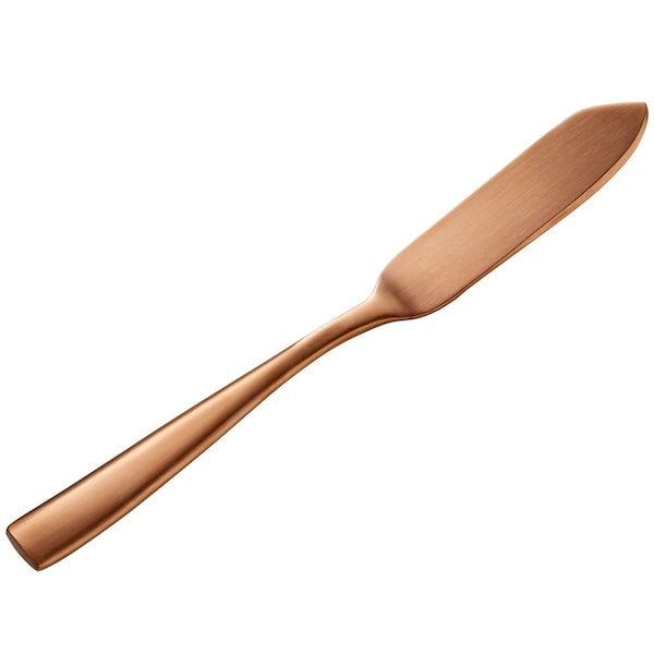 Bon Chef Manhattan, Butter Knife, Matte Finish, 18/10, 6.63" - Rose Gold Matte , set of 12 - S3010RGM
