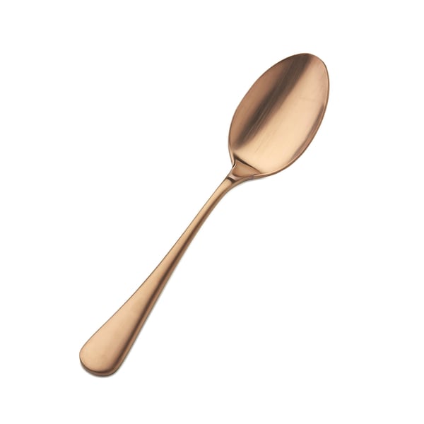 Bon Chef Como, Table Serving Spoon, Satin Finish, 18/10, 8.5" - Rose Gold Matte , set of 12 - S4104RGM