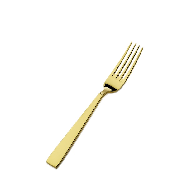 Bon Chef Roman, Salad/Dessert Fork, Mirror Finish, 18/10, 7.13" - Gold , set of 12 - S3707G