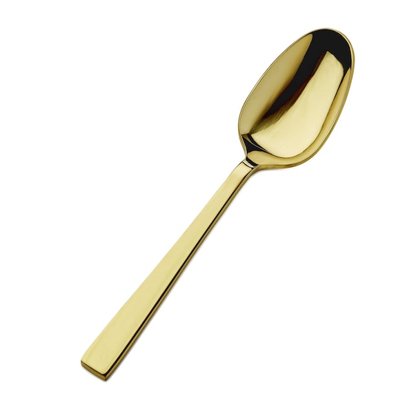 Bon Chef Roman, Table Serving Spoon, Mirror Finish, 18/10, 8.75" - Gold , set of 12 - S3704G