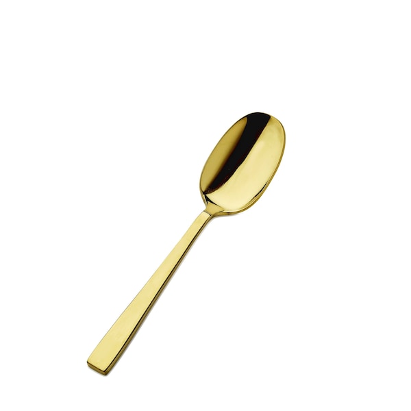 Bon Chef Roman, Soup/Dessert Spoon, Mirror Finish, 18/10, 6.25"- Gold , set of 12 - S3703G