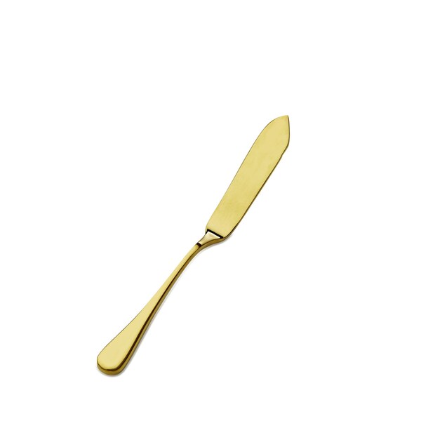 Bon Chef Como, Bread & Butter Knife, Hollow Handle, Mirror Finish, 13/0, 6.75" - Gold , set of 12 - S4010G