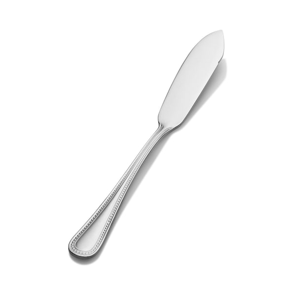 Bon Chef Sombrero, Butter Spreader, Flat Handle, Brush Finish, 13/0, 6.72" , set of 12 - SBS3313