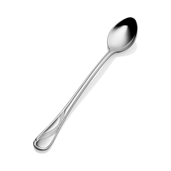 Bon Chef Wave, Ice Teaspoon, Mirror Finish, 18/10, 7.67" , set of 12 - S2202