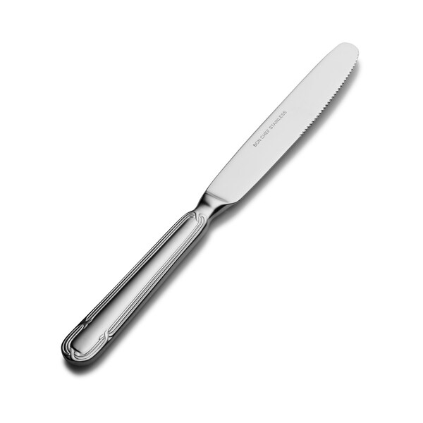 Bon Chef Florence, Dinner Knife, Solid Handle, Mirror Finish, 13/0, 9.20" , set of 12 - S811