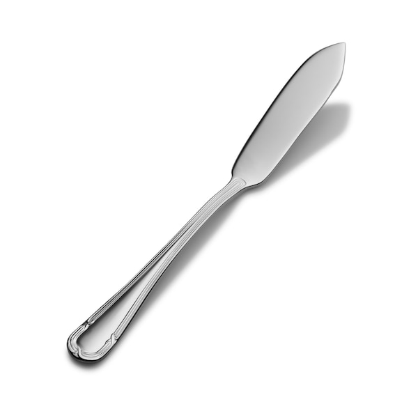 Bon Chef Florence, Butter Spreader, Flat Handle, Mirror Finish, 13/0, 6.75" , set of 12 - S813