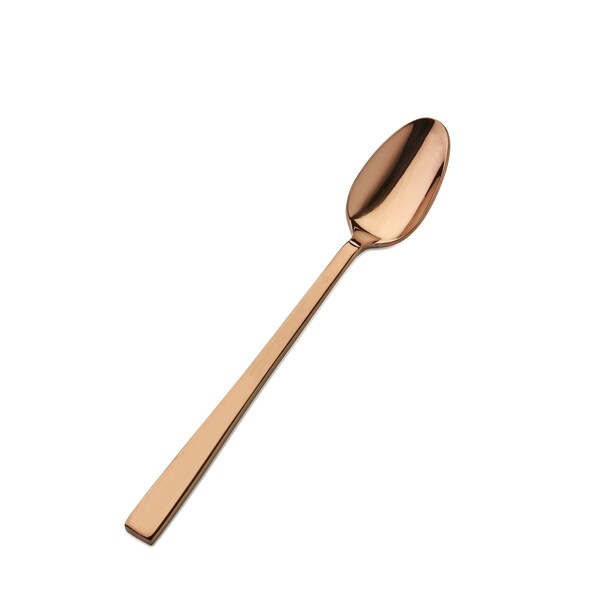 Bon Chef Roman, Ice Teaspoon, Mirror Finish, 18/10, 7.25" - Rose Gold , set of 12 - S3702RG