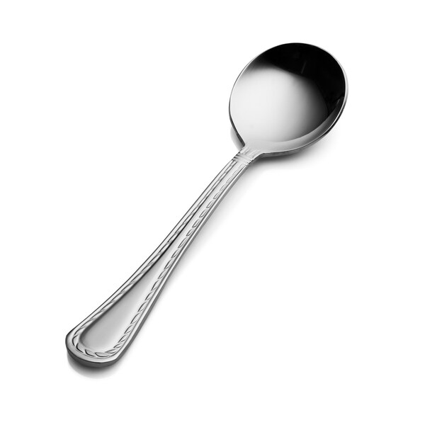 Bon Chef Amore, Bouillon Spoon, Mirror Finish, 18/0, 6.09" , set of 12 - SBS401
