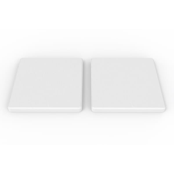 Castello Usa Diatomite Stone Square Coaster - White, 4PK - CB-DCS-W