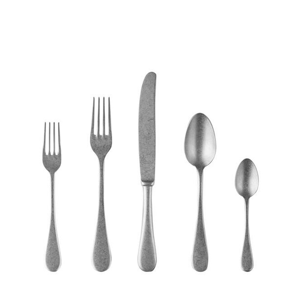 Mepra Mepra 1026VI22005 Stainless Steel Place Setting Vintage Flat Ware Set - 5 Piece - 1026VI22005