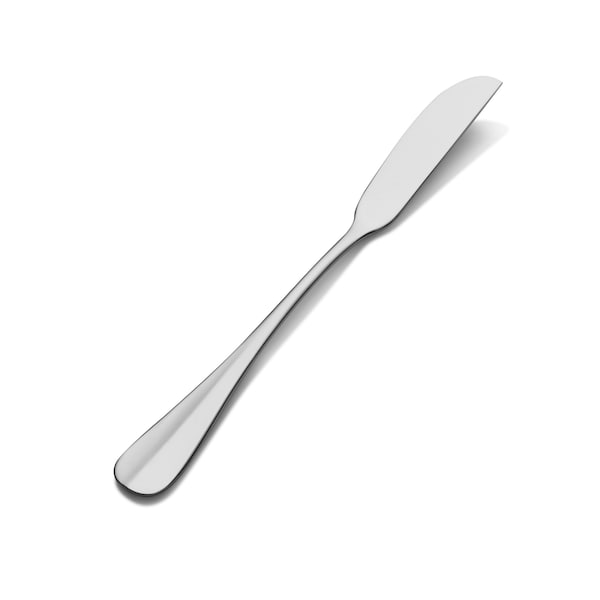 Bon Chef Chambers, Butter Spreader, Flat Handle, Mirror Finish, 13/0, 6.65" , set of 12 - SBS1113
