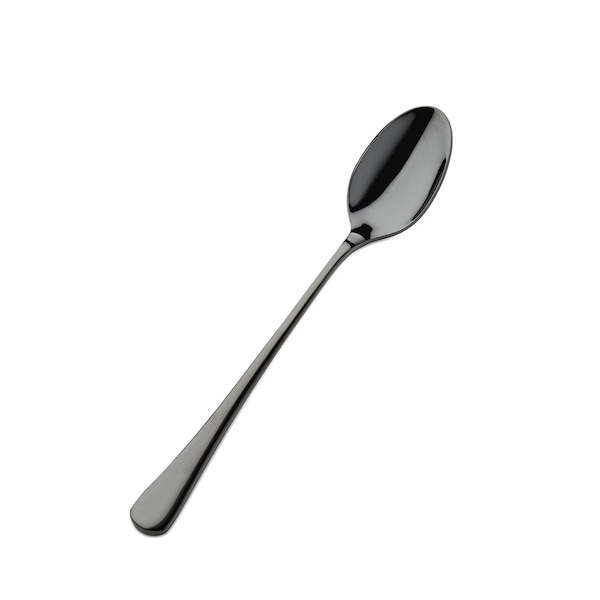 Bon Chef Como, Ice Teaspoon, Mirror Finish, 18/10, 7.88" - Black , set of 12 - S4002B