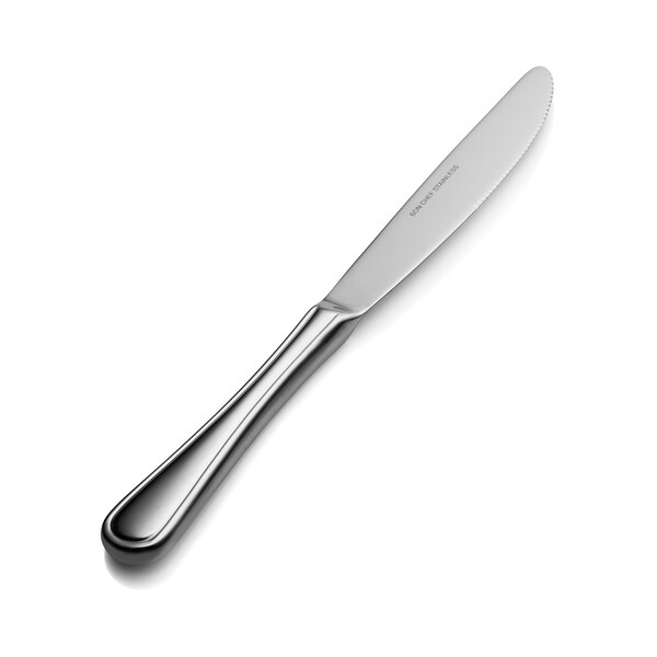 Bon Chef Tuscany, Dinner Knife, Euro, Hollow Handle, Mirror Finish, 13/0, 9.68" , set of 12 - S314