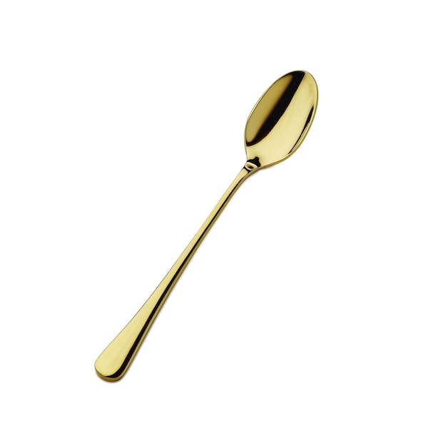 Bon Chef Como, Ice Teaspoon, Mirror Finish, 18/10, 7.88" - Gold , set of 12 - S4002G