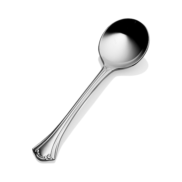 Bon Chef Breeze, Bouillon Spoon, Mirror Finish, 18/10, 6.27" , set of 12 - S2101