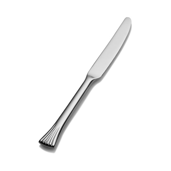 Bon Chef Mimosa, Butter Knife, Euro, Solid Handle, Mirror Finish, 13/0, 6.89" , set of 12 - S2817