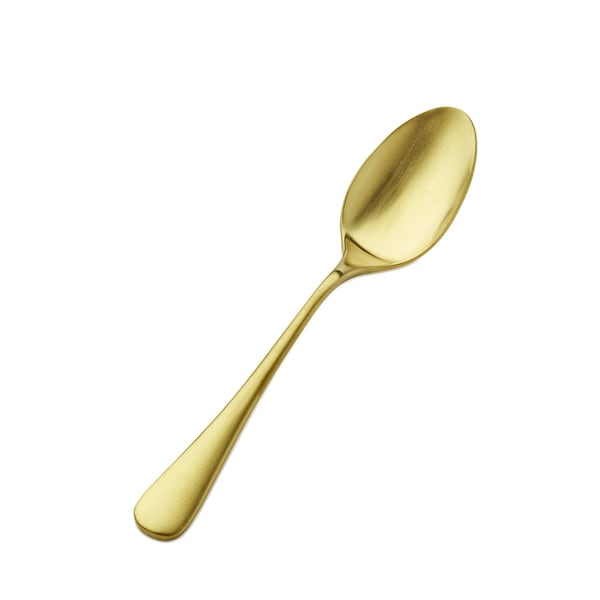Bon Chef Como, Bouillon Spoon, Satin Finish, 18/10, 6.38" - Gold Matte , set of 12 - S4101GM