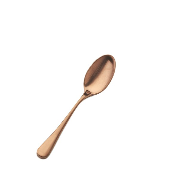 Bon Chef Como, Teaspoon, Satin Finish, 18/10, 6.38" - Rose Gold Matte , set of 12 - S4100RGM