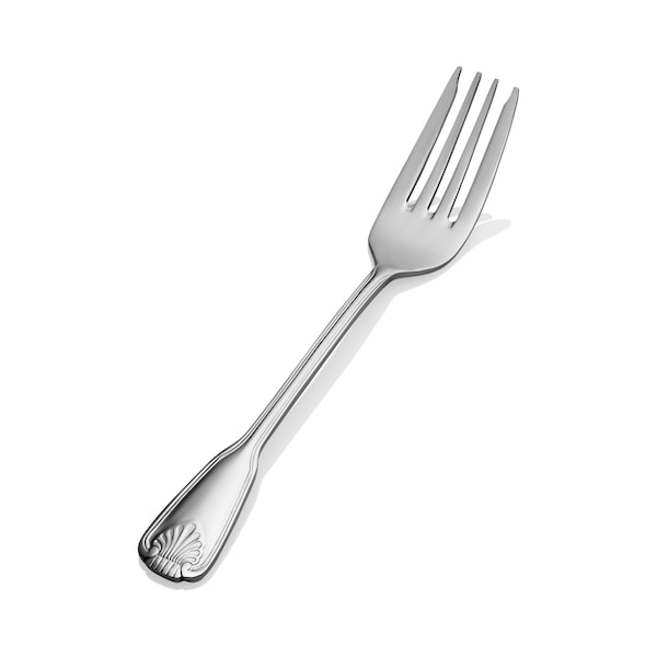 Bon Chef Shell, Salad/Dessert Fork, Mirror Finish, 18/10, 7.26" , set of 12 - S2007