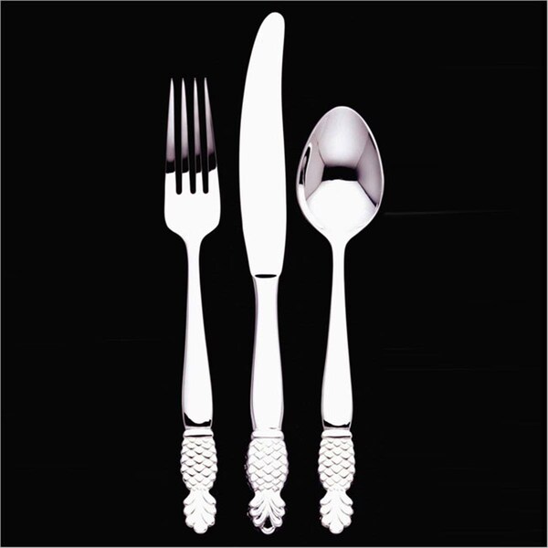 Fastfood Pineapple 20 Piece Set - Heavyweight 18-10 Stainless - Hospitality Motif, 20PK - FA73429