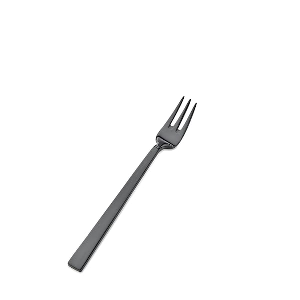 Bon Chef Roman, Oyster/Cocktail Fork, Mirror Finish, 18/10, 6.25" - Black , set of 12 - S3708B