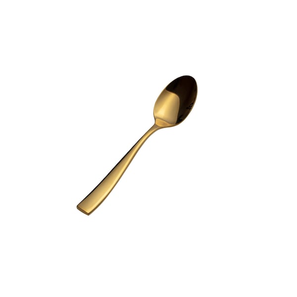 Bon Chef Manhattan, Soup/Dessert Spoon, Mirror Finish, 18/10, 7.75" - Gold , set of 12 - S3003G