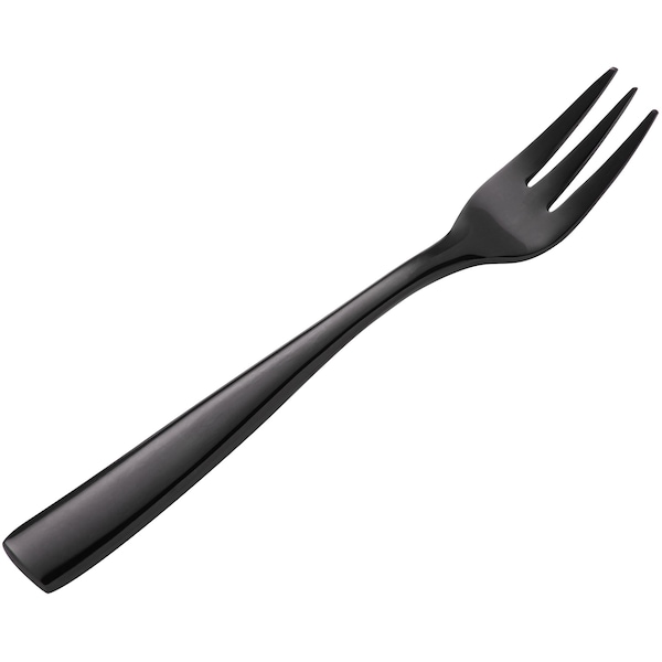 Bon Chef Manhattan, Oyster/Cocktail Fork, Mirror Finish, 18/10, 5.38" - Black , set of 12 - S3008B