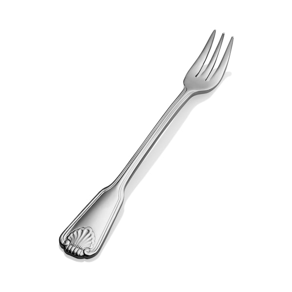 Bon Chef Shell, Oyster/Cocktail Fork, Mirror Finish, 18/10, 5.69" , set of 12 - S2008