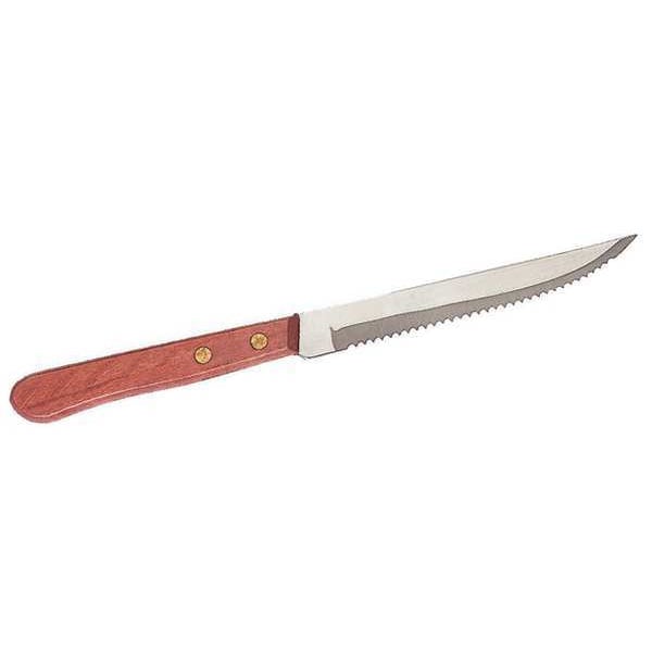 Crestware Steak Knife, 4-3/4 in. L, Wood Handle, PK12 - SKPW2