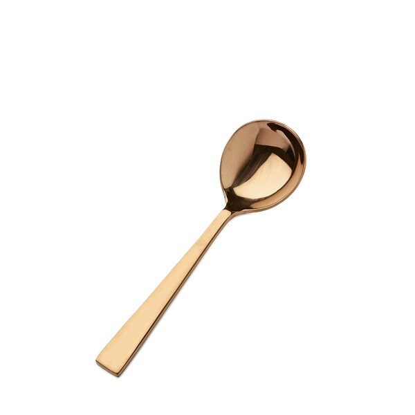 Bon Chef Roman, Round Soup Soon, Mirror Finish, 18/10, 6.63" - Rose Gold , set of 12 - S3722RG