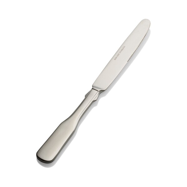 Bon Chef Liberty, Dinner Knife, Euro, Solid Handle, Mirror Finish, 13/0, 9.90" , set of 12 - S1912