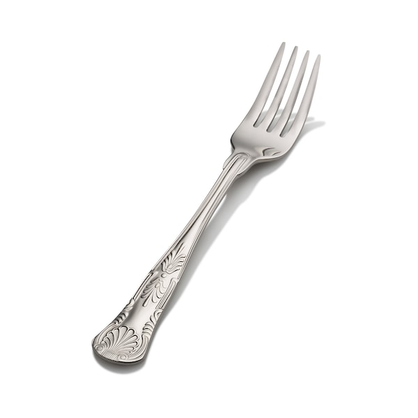 Bon Chef Kings, Salad/Dessert Fork, Mirror Finish, 18/10, 7.07" , set of 12 - S2707