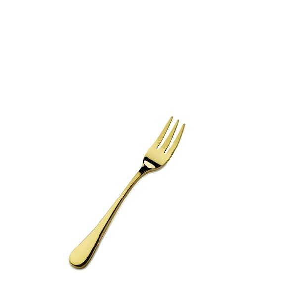 Bon Chef Como, Oyster/Cocktail Fork, Mirror Finish, 18/10, 5.5" - Gold , set of 12 - S4008G