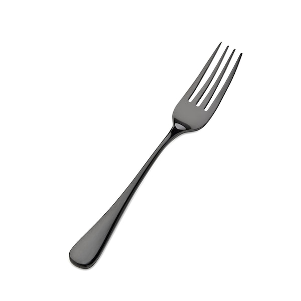 Bon Chef Como, Dinner Fork, Mirror Finish, 18/10, 8.25" - Black , set of 12 - S4005B