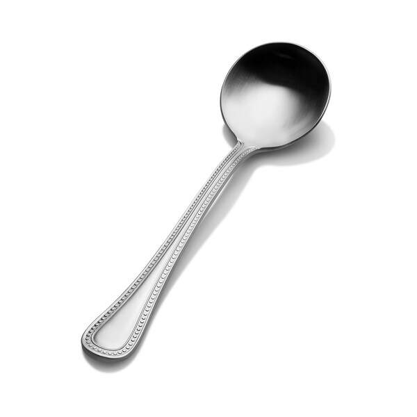 Bon Chef Sombrero, Bouillon Spoon, Brush Finish, 18/0, 6.13" , set of 12 - SBS3301