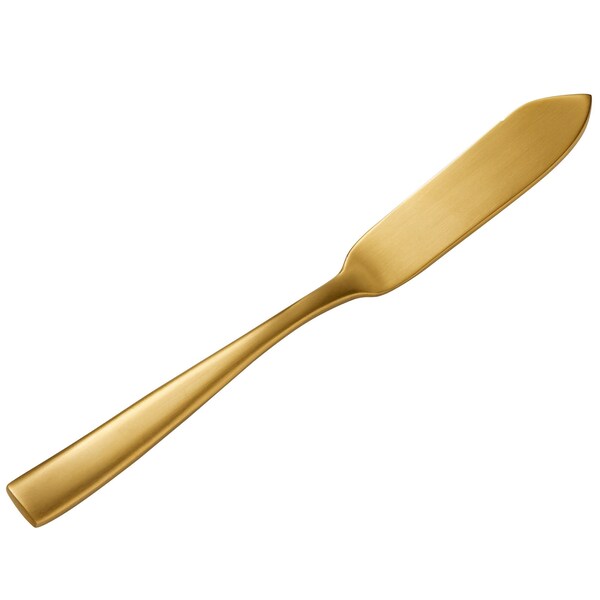Bon Chef Manhattan, Butter Knife, Matte Finish, 18/10, 6.63" - Gold Matte , set of 12 - S3010GM