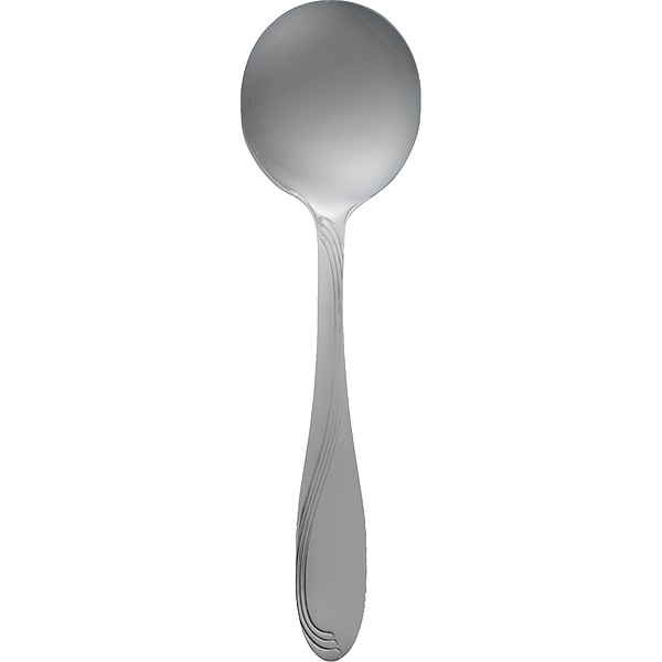 Iti Bouillon Spoon, 5 7/8 in L, Silver, PK12 - WAV-113
