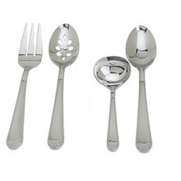 Fastfood Bonnie- 18-10 Stainless- Mirror Finish 4PC Hostess Set - FA73409