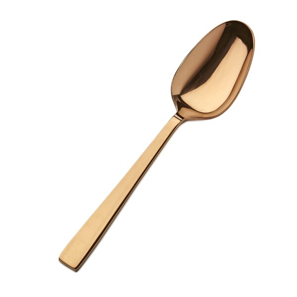 Bon Chef Roman, Table Serving Spoon, Mirror Finish, 18/10, 8.75" - Rose Gold , set of 12 - S3704RG