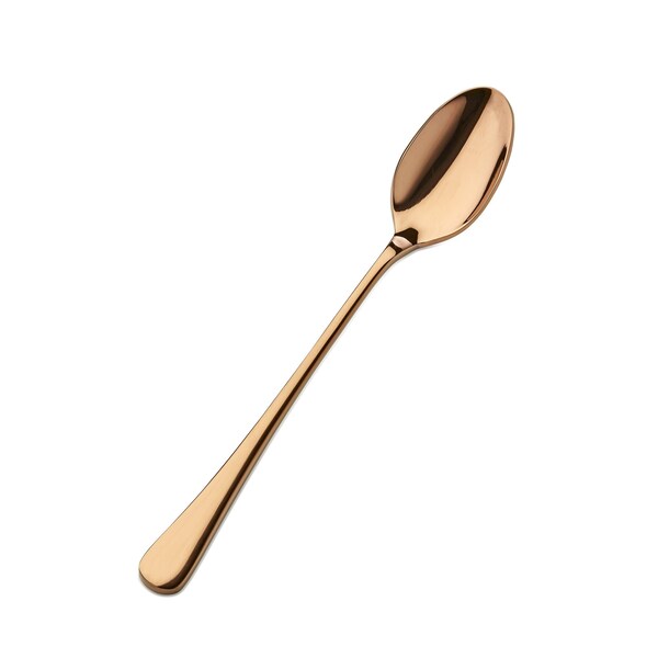 Bon Chef Como, Ice Teaspoon, Mirror Finish, 18/10, 7.88" - Rose Gold , set of 12 - S4002RG