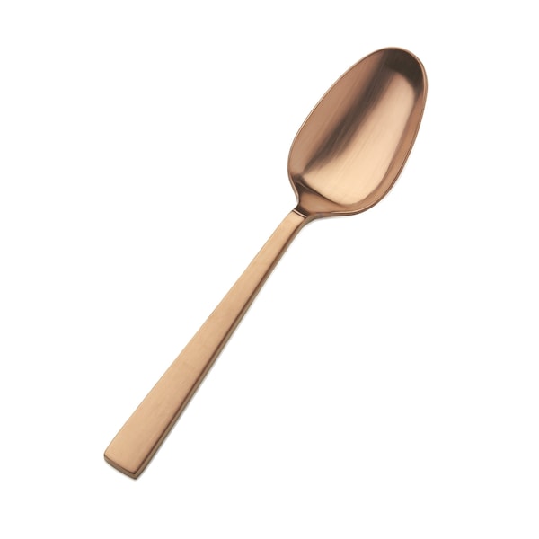 Bon Chef Roman, Table Serving Spoon, Matte Finish, 18/10, 8.75" - Rose Gold Matte , set of 12 - S3704RGM