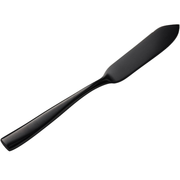 Bon Chef Manhattan, Butter Knife, Mirror Finish, 18/10, 6.63" - Black , set of 12 - S3010B