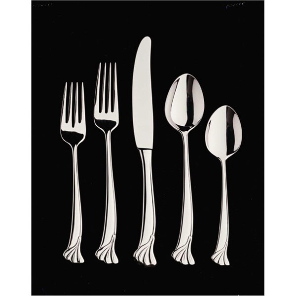 Fastfood Leaf 4 Piece Hostess Set - 18-10 Stainless - Mirror Finish, 4PK - FA73420