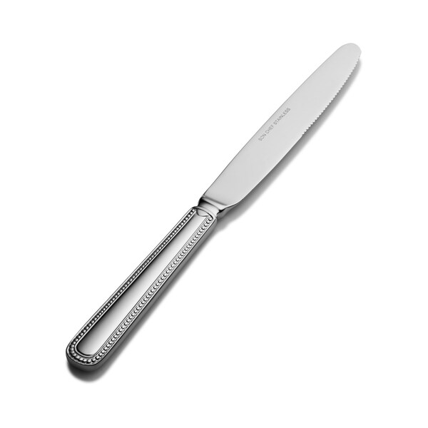 Bon Chef Bolero, Dinner Knife, Euro, Solid Handle, Mirror Finish, 13/0, 9.63" , set of 12 - S712