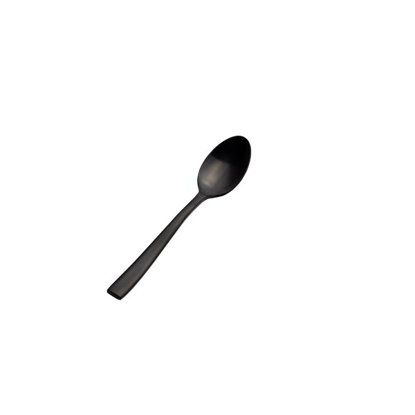 Bon Chef Manhattan, Teaspoon, Matte Finish, 18/10, 6.5" - Black Matte , set of 12 - S3000BM