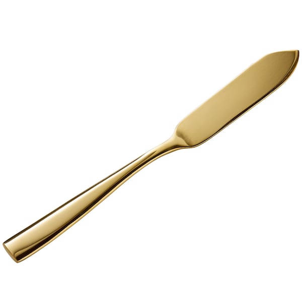 Bon Chef Manhattan, Butter Knife, Mirror Finish, 18/10, 6.63" - Gold , set of 12 - S3010G