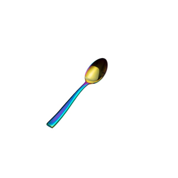 Bon Chef Manhattan, Teaspoon, Mirror Finish, 18/10, 6.5"  - Rainbow , set of 12 - S3000RB
