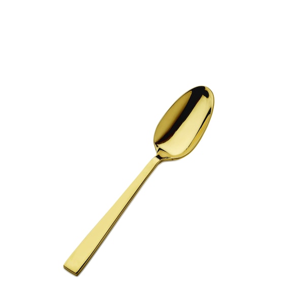 Bon Chef Roman, Teaspoon, Mirror Finish, 18/10, 6.25" - Gold , set of 12 - S3700G