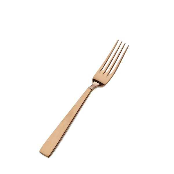 Bon Chef Roman, Salad/Dessert Fork, Mirror Finish, 18/10, 7.13" - Rose Gold , set of 12 - S3707RG